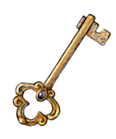 fancy golden key